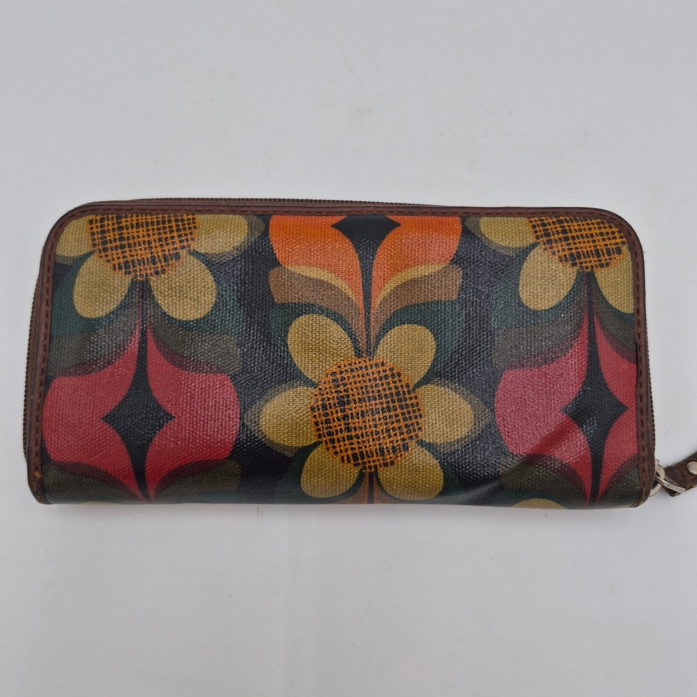 Fossil Key-Per Floral Tote Bag & Wallet Set ZB5126 Retro Coated Canvas Bag - Picture 16 of 16